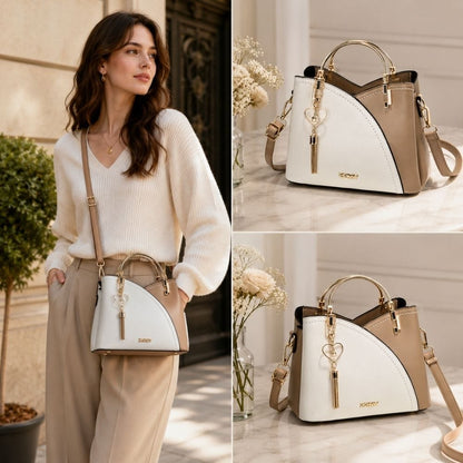 Sac à Main en Cuir Camel
