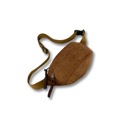 Sac Bandoulière en Velours Côtelé Femme
